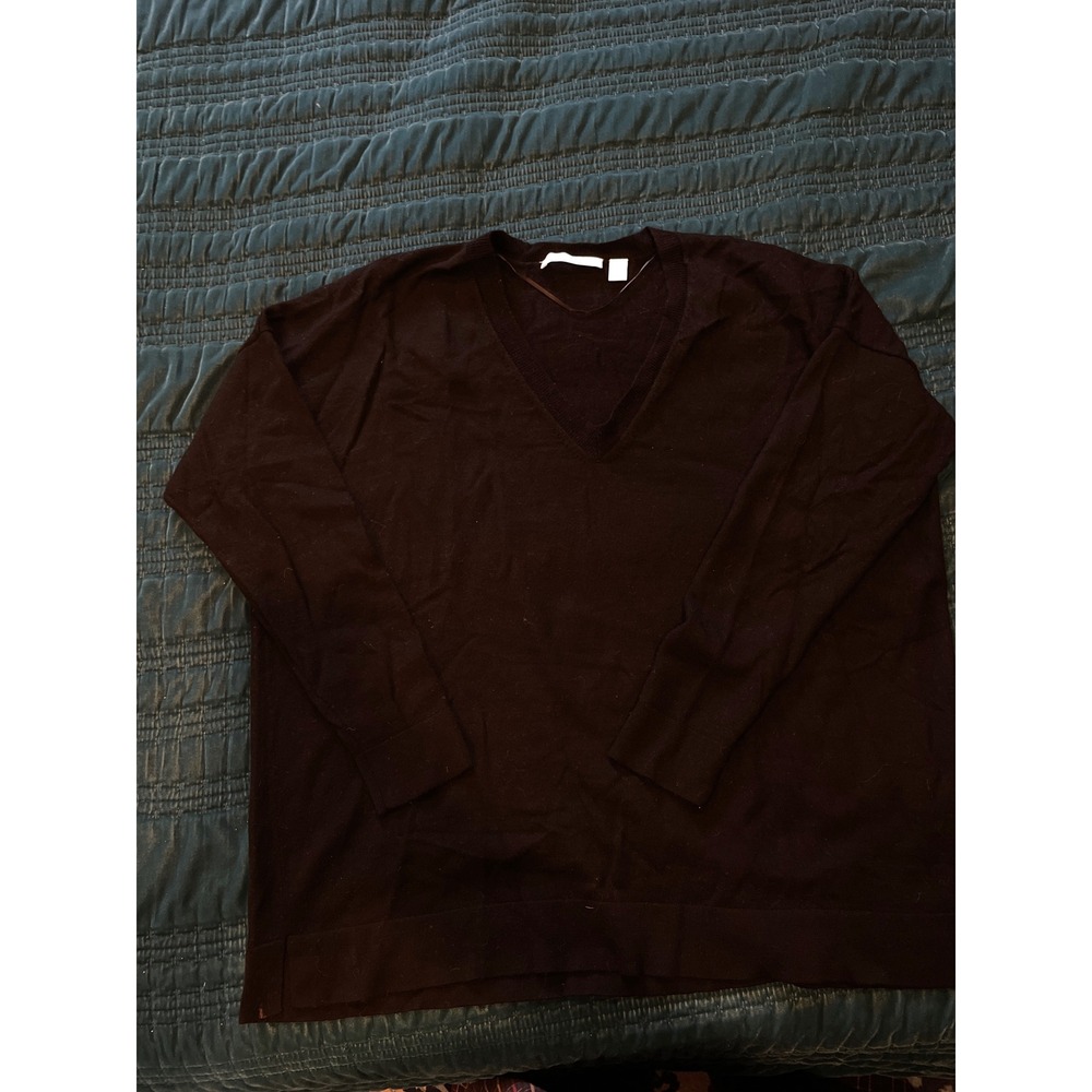 BOSS‎ Black V Neck Long Sleeve Sweater Top Women's Size M